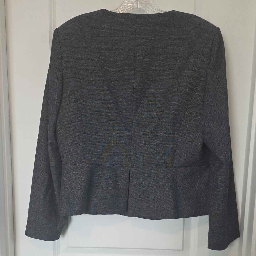 Calvin Klein Women's Blue/Gray Blazer - Picture 4 of 6
